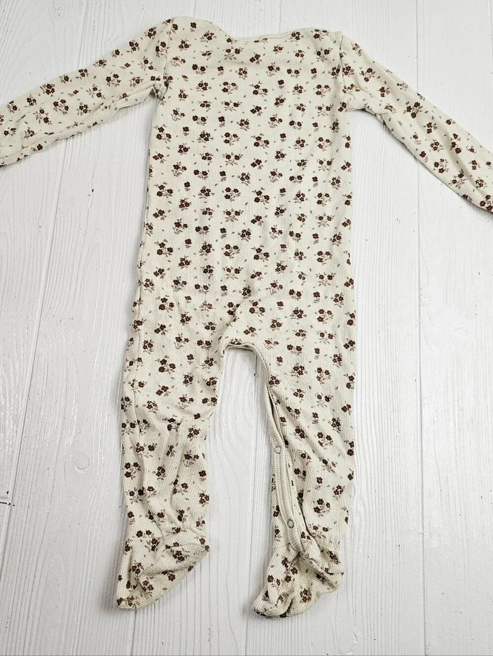 Quincy Mae Floral Organic Footed Sleeper